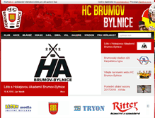 Tablet Screenshot of hokejbrumov.cz